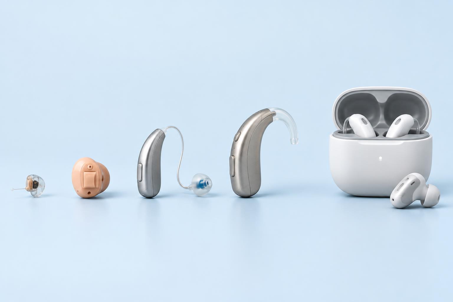 Modern in-canal, receiver-in-canal, behind-the-ear, and earbud-style hearing aids
